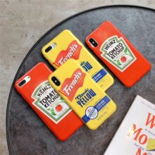 Hot Heinz Tomato Ketchup Mustard Soft Silicon Cases Hot Heinz Tomato Ketchup Mustard Soft Silicon Cases