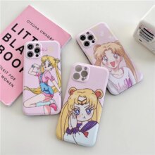 Sailor Moon Pink Right Angle Soft Silicon Phone Case Sailor Moon Pink Right Angle Soft Silicon Phone Case
