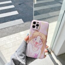 Sailor Moon Pink Right Angle Soft Silicon Phone Case Sailor Moon Pink Right Angle Soft Silicon Phone Case