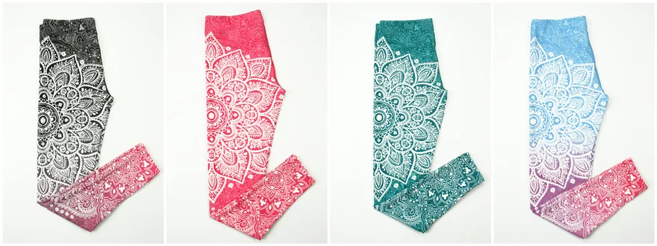 Graphic Printed Yoga Pants For Women