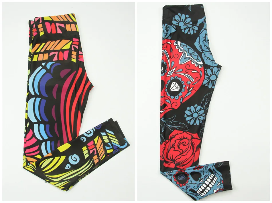Graphic Printed Yoga Pants For Women