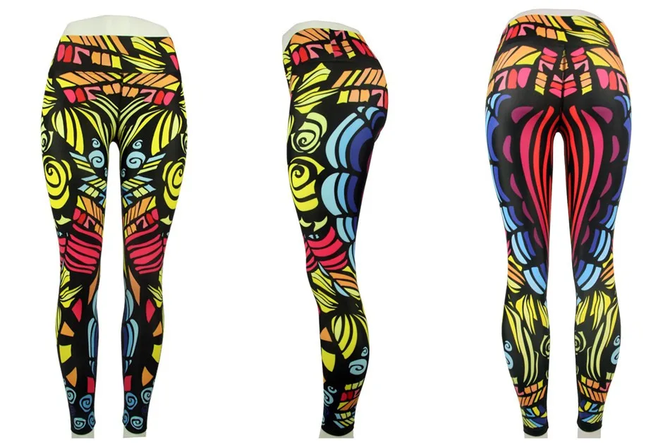 Graphic Printed Yoga Pants For Women