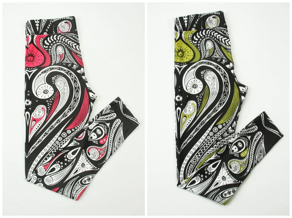 Graphic Printed Yoga Pants For Women