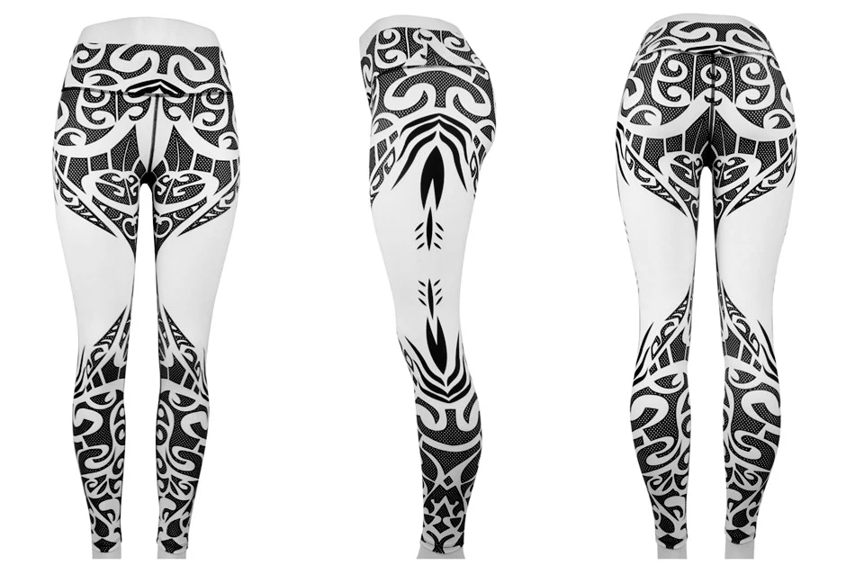 Graphic Printed Yoga Pants For Women