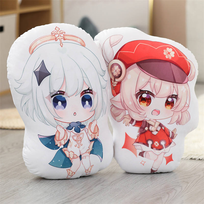 Anime Genshin Impact Barbatos Amber Diluc Doll Kawaii Cartoon Pillow