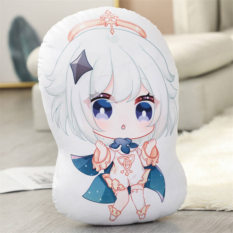 Anime Genshin Impact Barbatos Amber Diluc Doll Kawaii Cartoon Pillow