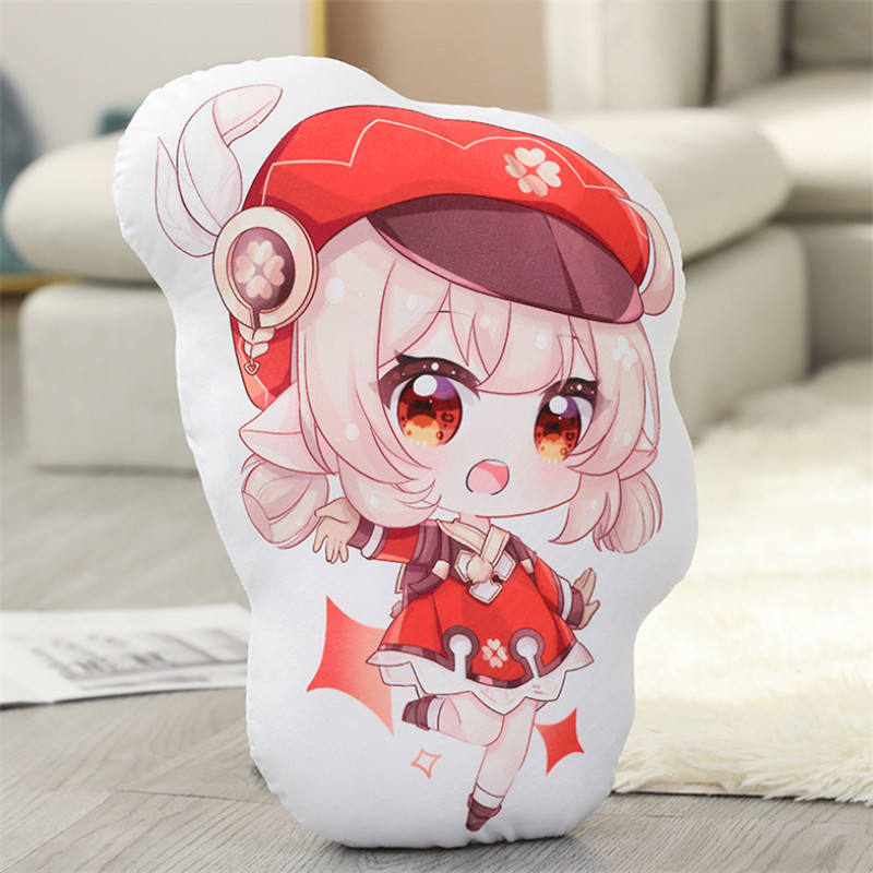 Anime Genshin Impact Barbatos Amber Diluc Doll Kawaii Cartoon Pillow