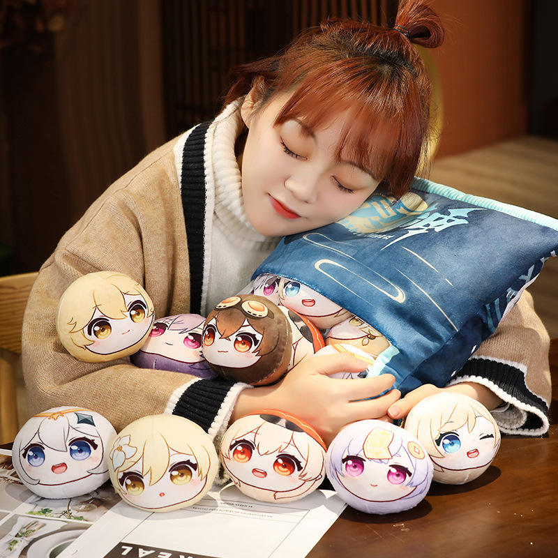 Anime Genshin Impact Venti Diluc Kaeya Klee Aether Lumine Plush Stuffed Doll