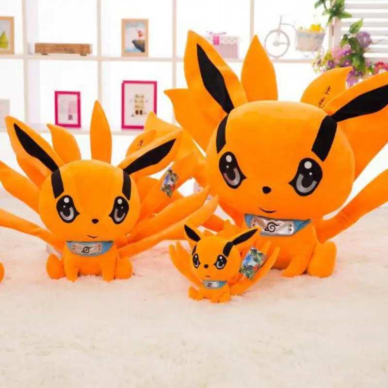 Anime Naruto Uzumaki Kyuubi Kurama Fox Demon Soft Stuffed Toy