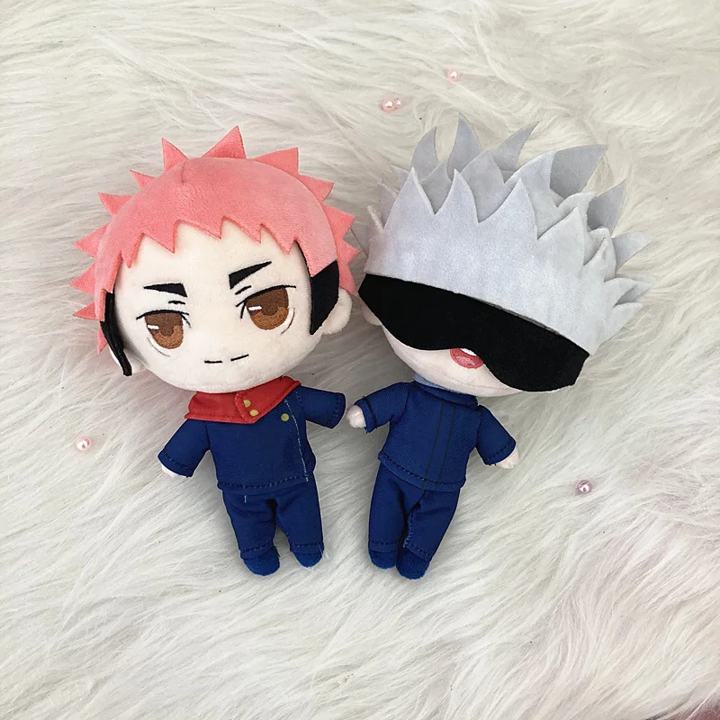 Anime Jujutsu Kaisen Yuji Itadori Gojo Satoru Fushiguro Megumi Soft Plush Stuffed Cosplay Doll