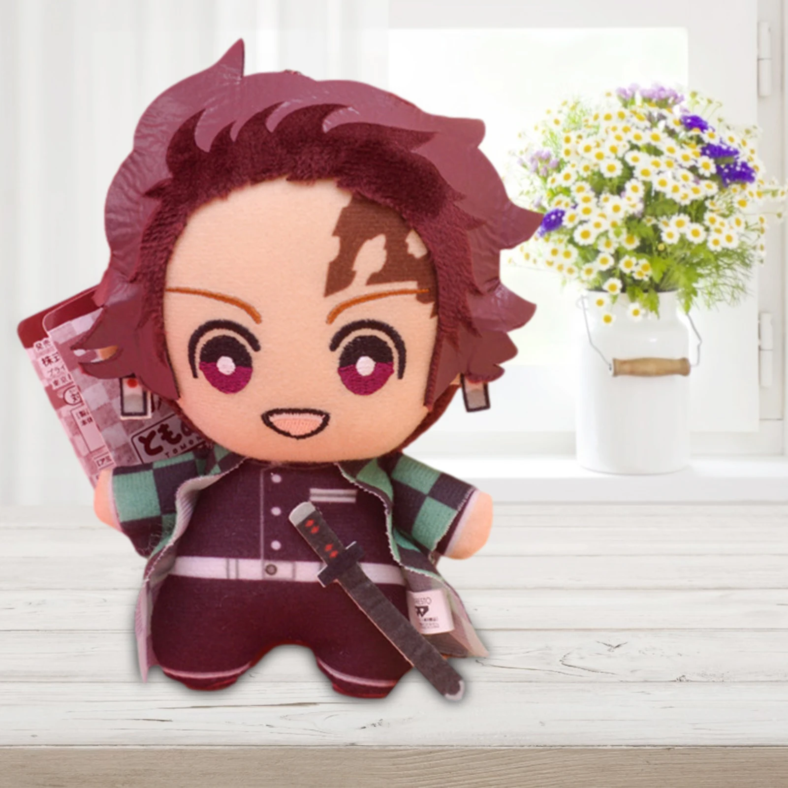 Anime Demon Slayer Kimetsu No Yaiba Agatsuma Zenitsu Nezuko Hashibira Plush Toy Pillow