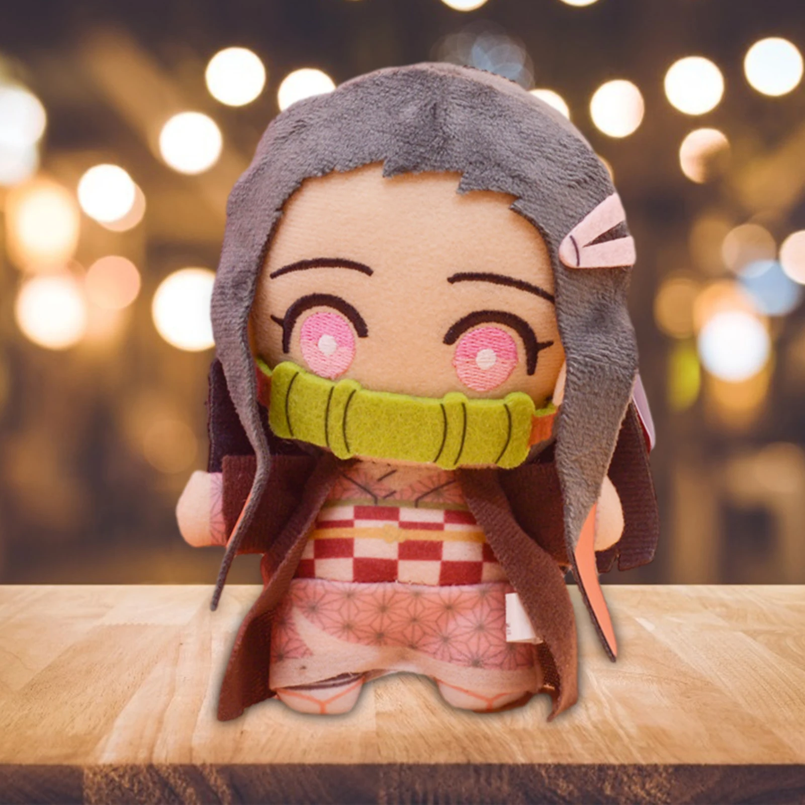 Anime Demon Slayer Kimetsu No Yaiba Agatsuma Zenitsu Nezuko Hashibira Plush Toy Pillow