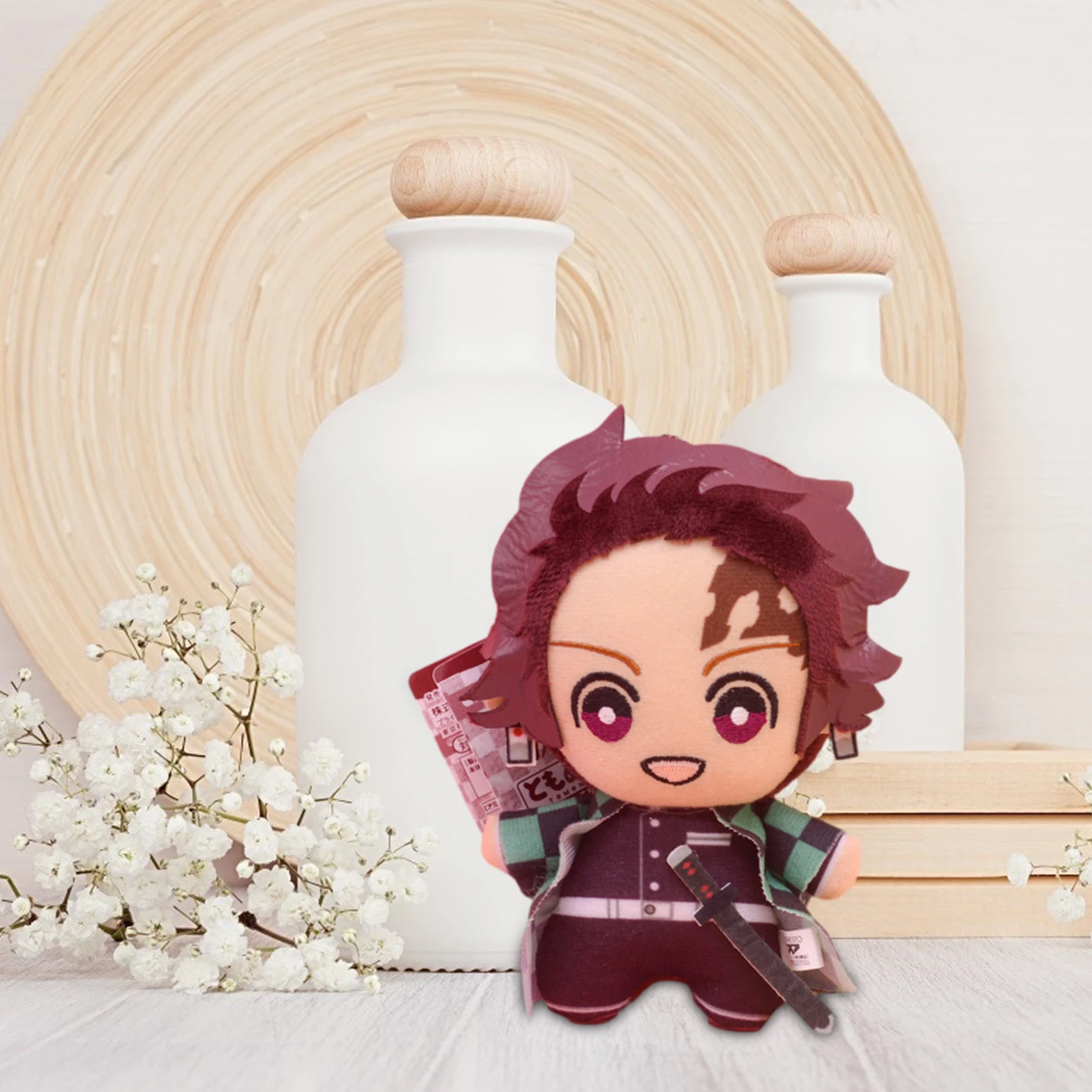 Anime Demon Slayer Kimetsu No Yaiba Agatsuma Zenitsu Nezuko Hashibira Plush Toy Pillow