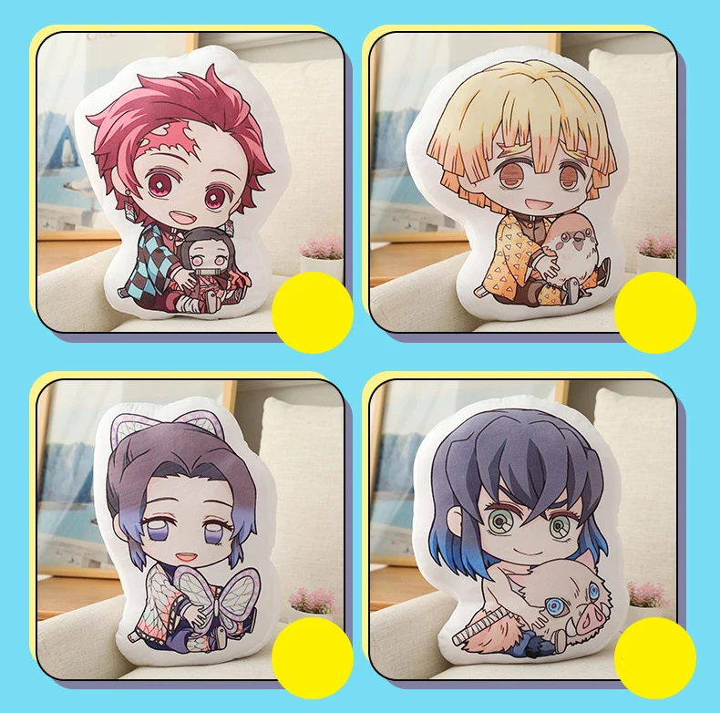 Anime Demon Slayer Kimetsu No Yaiba Nezuko Tanjirou Stuffed Plush Doll Pillow