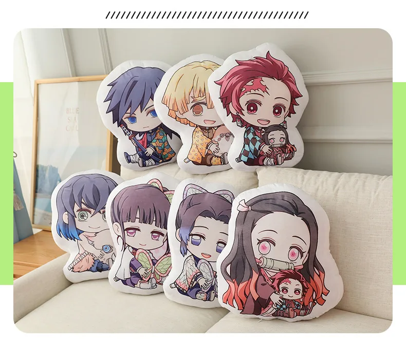 Anime Demon Slayer Kimetsu No Yaiba Nezuko Tanjirou Stuffed Plush Doll Pillow