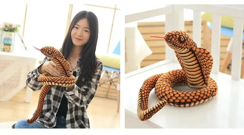 Simulation Cobra Boa Zodiac Snake Plush Doll