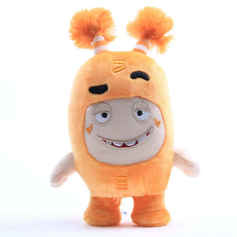 Anime Cartoon Oddbods Treasure of Soldiers Monster Bubbles Zeke Jeff Fuse Slick Soft Stuffed Plush Doll