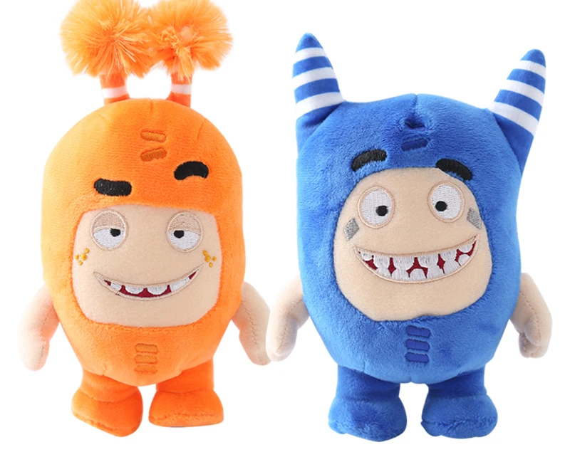 Anime Cartoon Oddbods Treasure of Soldiers Monster Bubbles Zeke Jeff Fuse Slick Soft Stuffed Plush Doll