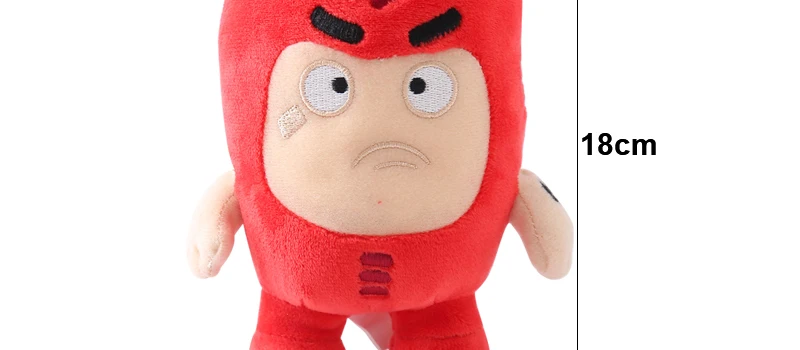 Anime Cartoon Oddbods Treasure of Soldiers Monster Bubbles Zeke Jeff Fuse Slick Soft Stuffed Plush Doll