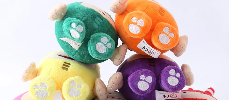 Anime Cartoon Oddbods Treasure of Soldiers Monster Bubbles Zeke Jeff Fuse Slick Soft Stuffed Plush Doll