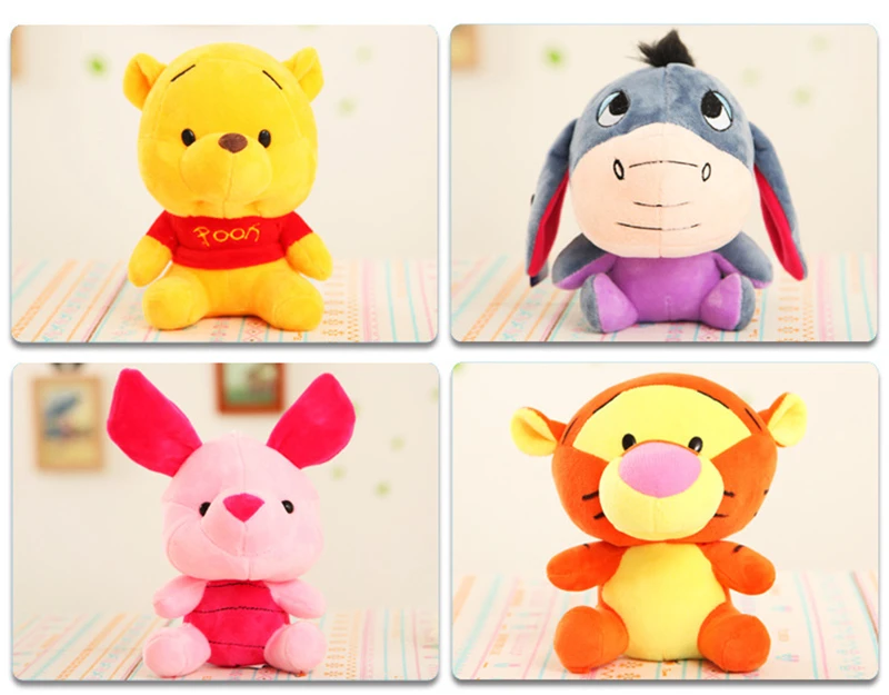 Anime Cartoon Winnie The Pooh Bear Plush Doll Keychain Anime Cartoon Winnie The Pooh Bear Plush Doll Keychain
