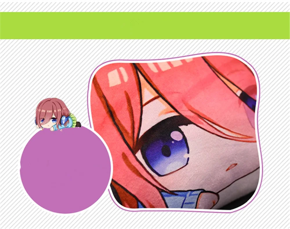 Go-Toubun no Hanayome The Quintessential Quintuplets Nakano Ichika Miku Doll Pillow Toy