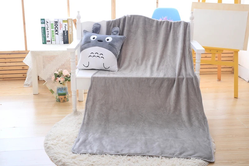 Anime Totoro Hand Warm Blanket Stuffed Cushion Toy For Kids