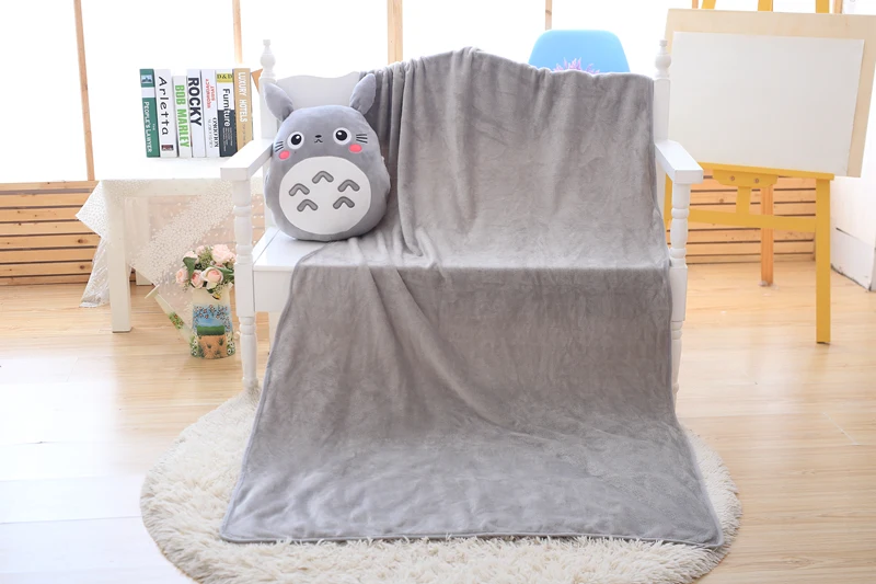 Anime Totoro Hand Warm Blanket Stuffed Cushion Toy For Kids