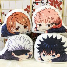 Anime Jujutsu Kaisen Yuji Itadori Soft Pillow Toys Double Side Printed For Kids Anime Jujutsu Kaisen Yuji Itadori Soft Pillow Toys Double Side Printed For Kids