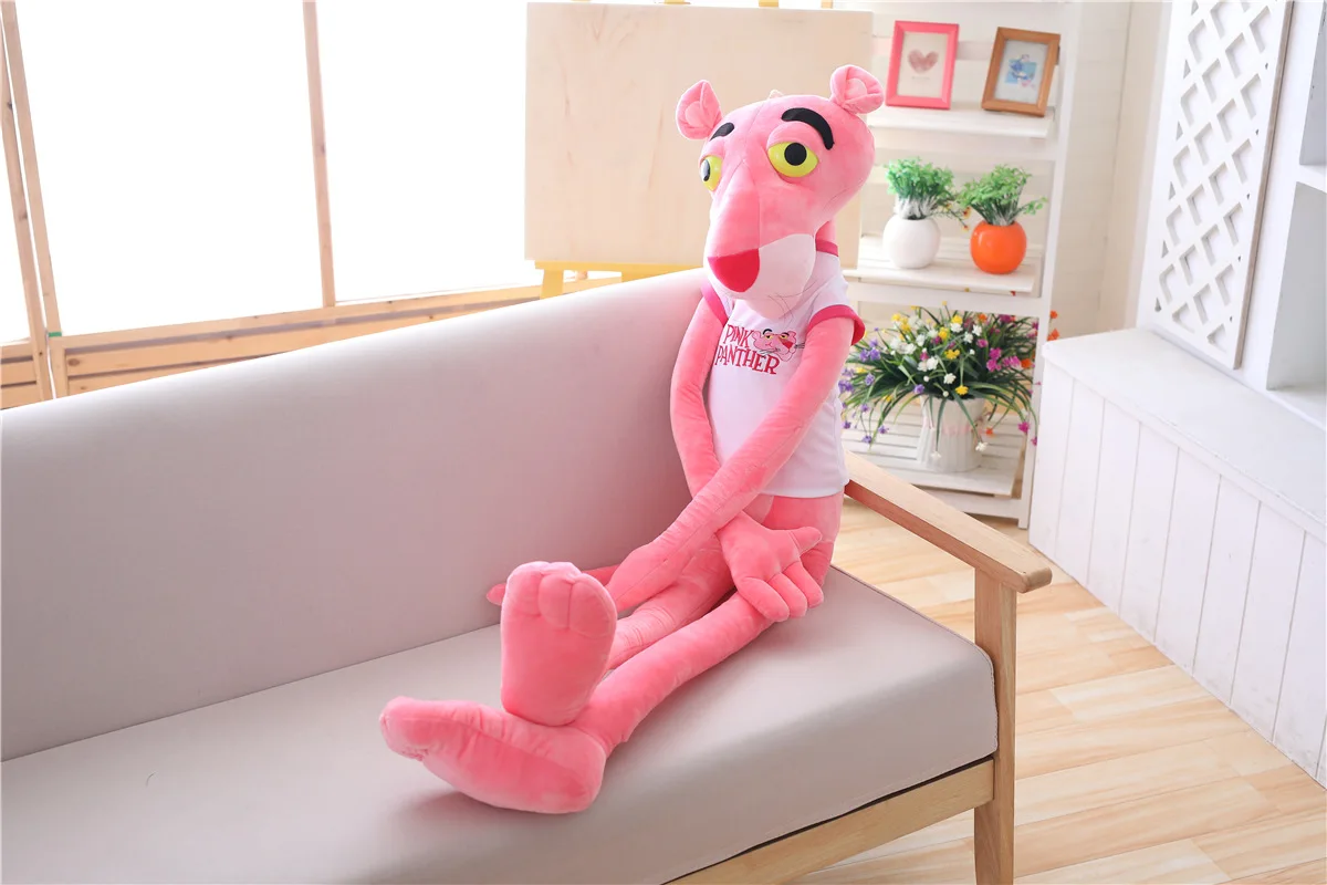 Kawaii Pink Panther With T-Shirt Stuffed Soft Toys For Kids Kawaii Pink Panther With T-Shirt Stuffed Soft Toys For Kids
