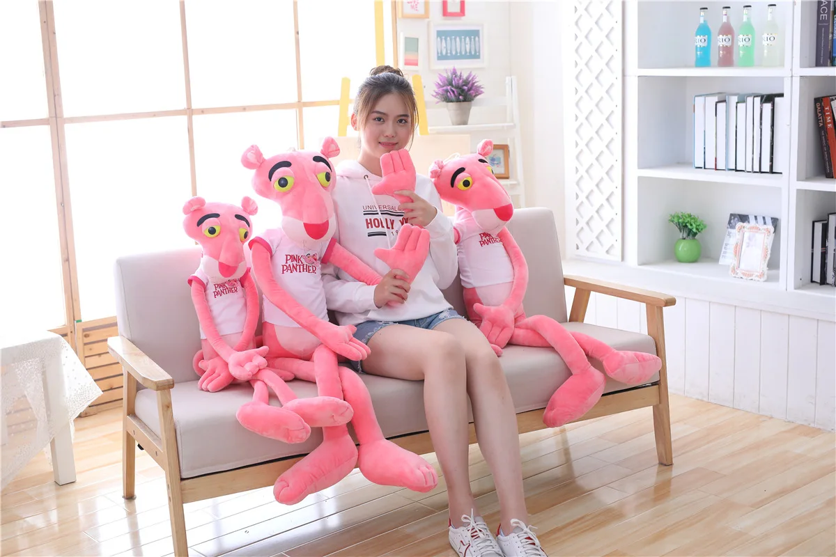 Kawaii Pink Panther With T-Shirt Stuffed Soft Toys For Kids Kawaii Pink Panther With T-Shirt Stuffed Soft Toys For Kids