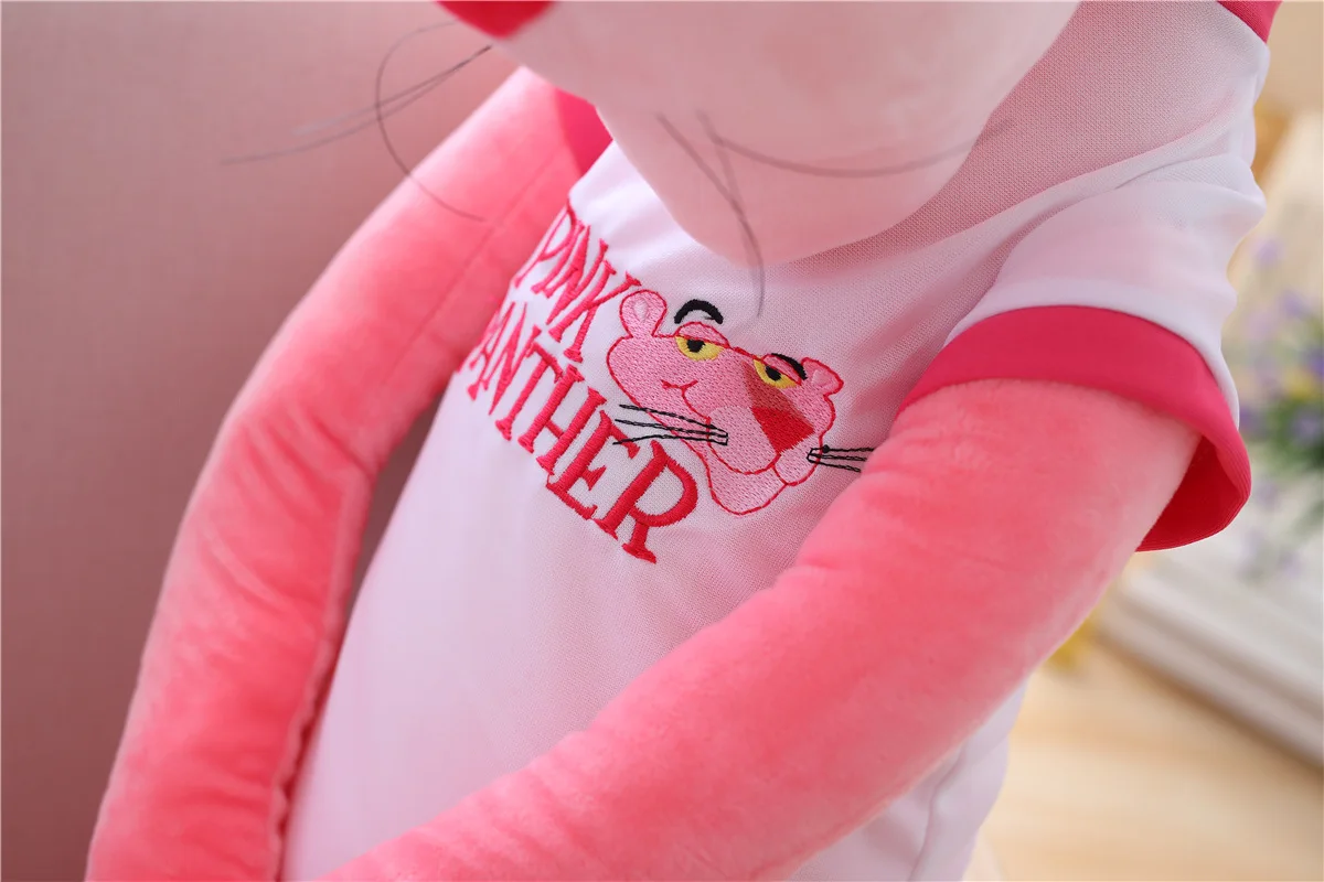 Kawaii Pink Panther With T-Shirt Stuffed Soft Toys For Kids Kawaii Pink Panther With T-Shirt Stuffed Soft Toys For Kids