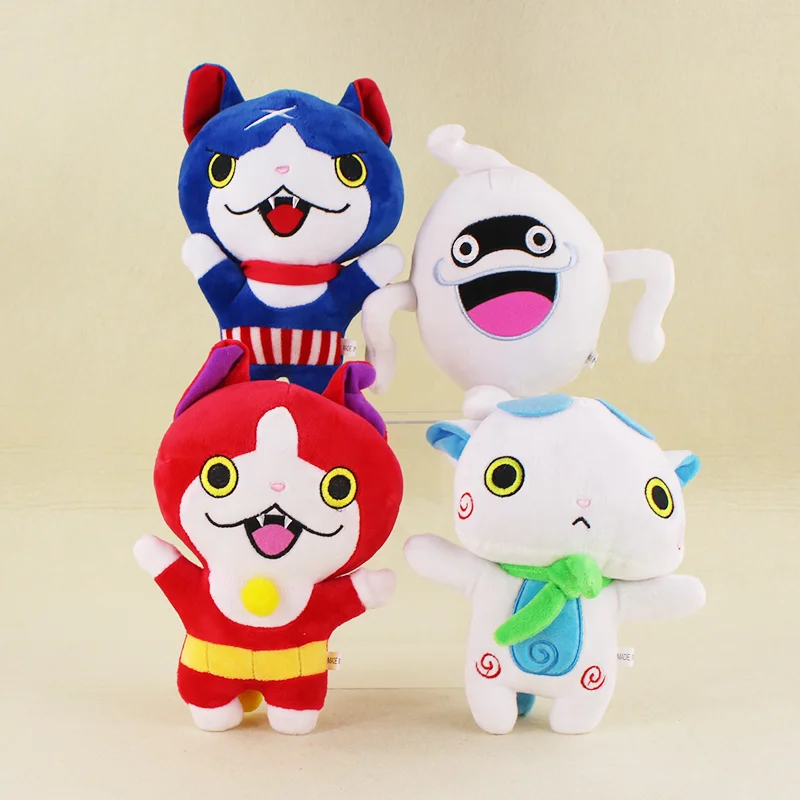 Anime Jibanyan Komasan And Whisper Yokai Soft Stuffed Toys For Kids