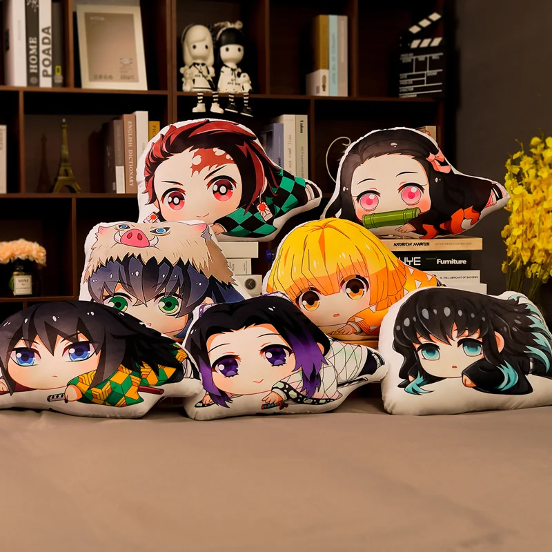 Anime Devil's Blade Demon Slayer Manga Kimetsu No Yaiba Tanjirou Nezuko Stuffed Cushion Toys