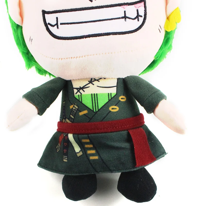 Anime One Piece Roronoa Green Hair Zoro Stuffed Dolls For Children