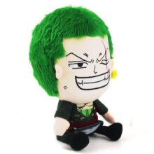 Anime One Piece Roronoa Green Hair Zoro Stuffed Dolls For Children Anime One Piece Roronoa Green Hair Zoro Stuffed Dolls For Children