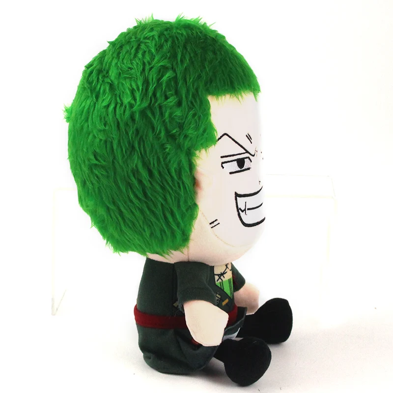 Anime One Piece Roronoa Green Hair Zoro Stuffed Dolls For Children