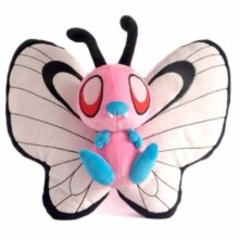 Anime Pink Shiny Butterfree Stuffed Doll For Children Anime Pink Shiny Butterfree Stuffed Doll For Children