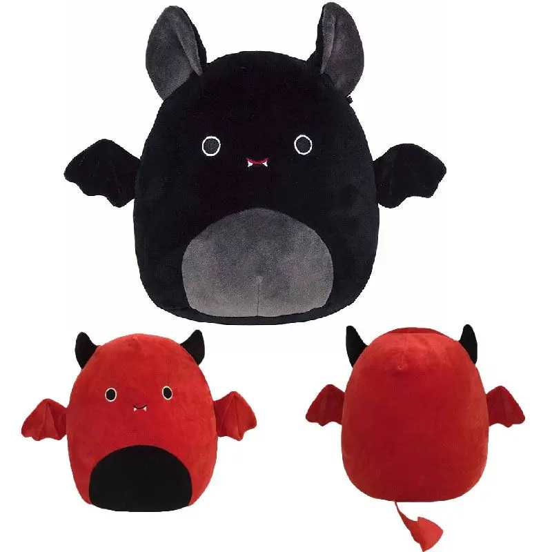Devil Black Red Bat Stuffed Anime Toys For Kids
