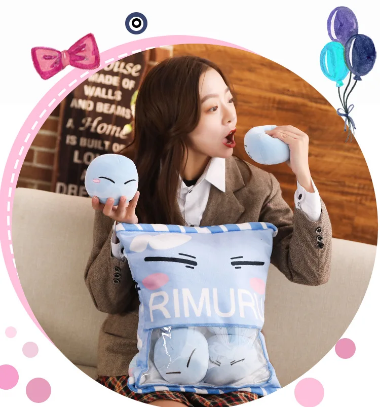 Two-dimensional Q Version Pillow Anime That Time I Got Reincarnated As A Slime Rimuru Tempest Stuffed Doll