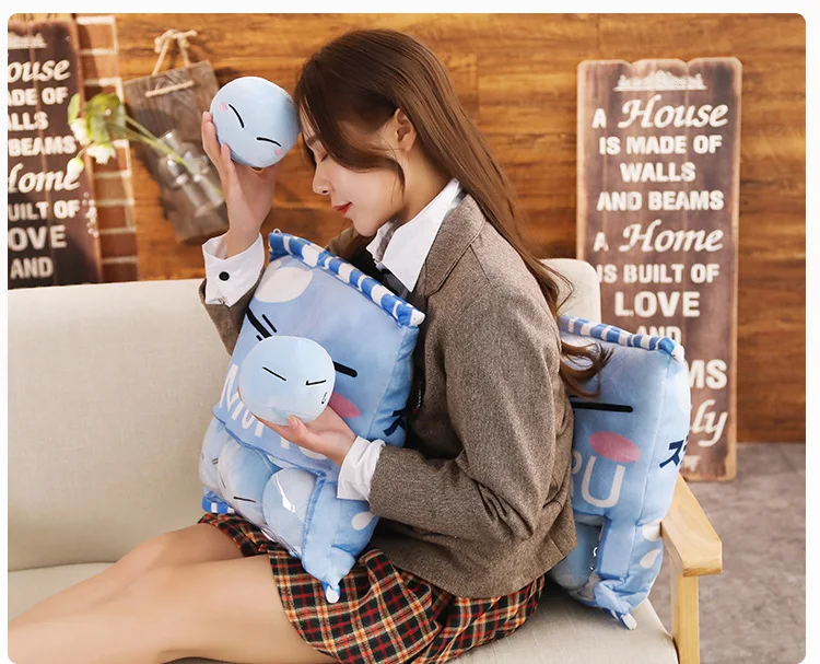 Two-dimensional Q Version Pillow Anime That Time I Got Reincarnated As A Slime Rimuru Tempest Stuffed Doll