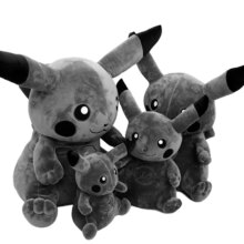 Anime Dark Pikachu PikaghNing Soft Stuffed Dolls Anime Dark Pikachu PikaghNing Soft Stuffed Dolls