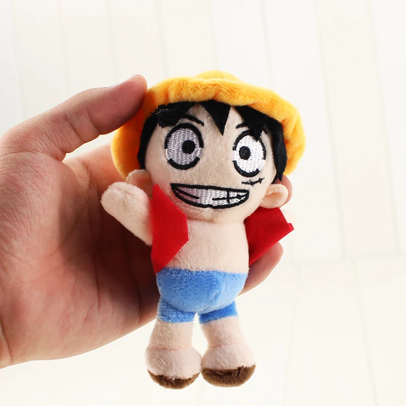 Anime One Piece Monkey D Luffy Stuffed Keychain Toy For Kids