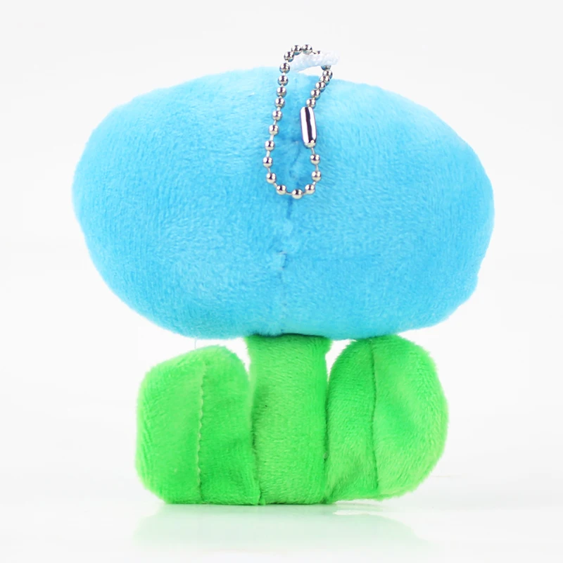 Anime Red And Blue Fire Ice Flower Blossom Stuffed Keychain