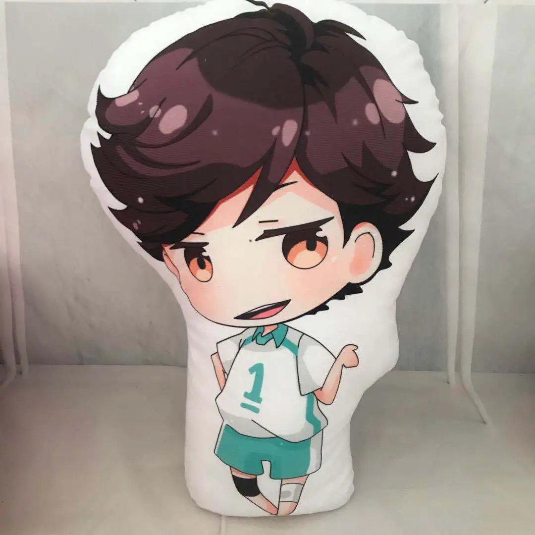 Anime Haikyuu Hinata Shoyo Tobio Oikawa Tooru Stuffed Keychain Toy