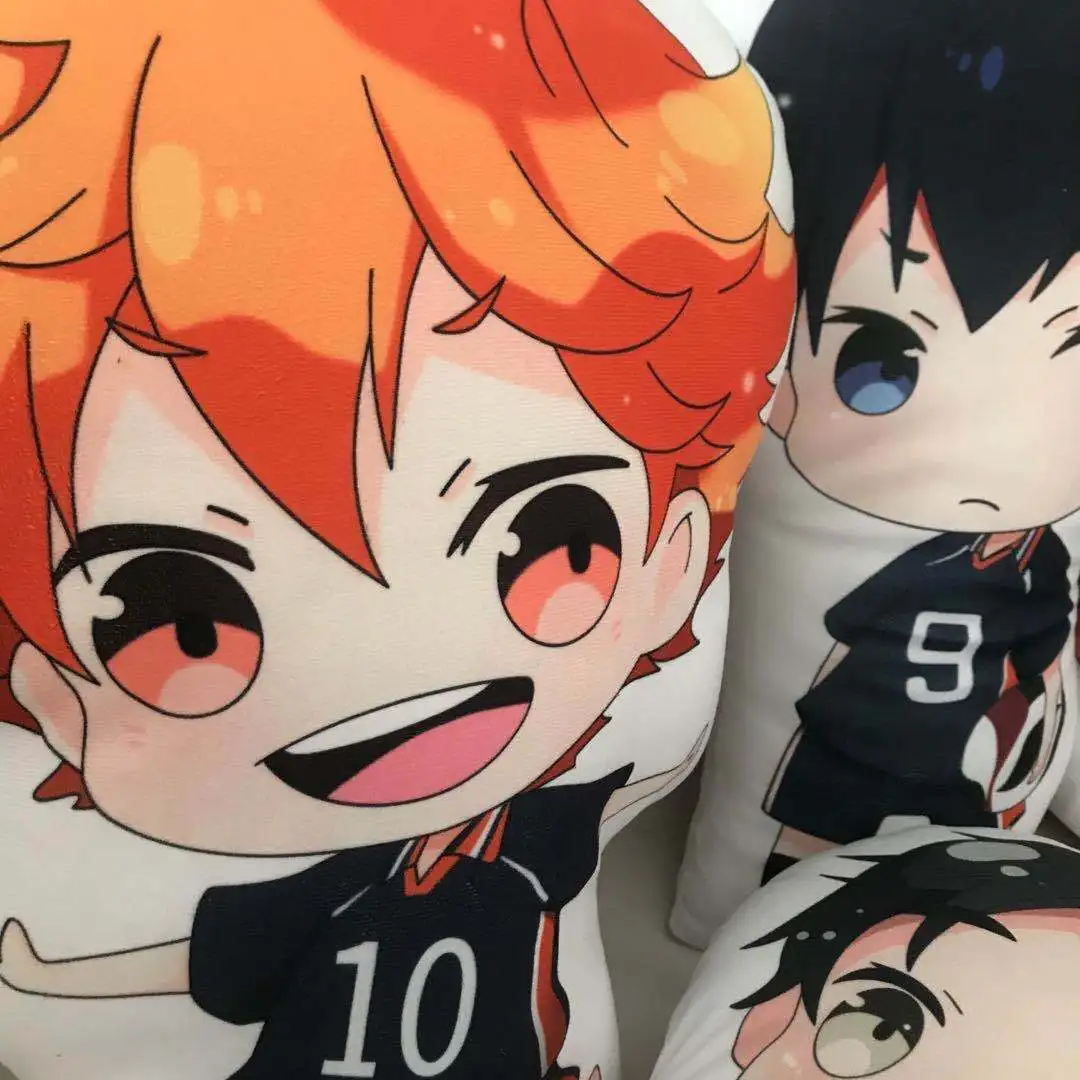 Anime Haikyuu Hinata Shoyo Tobio Oikawa Tooru Stuffed Keychain Toy