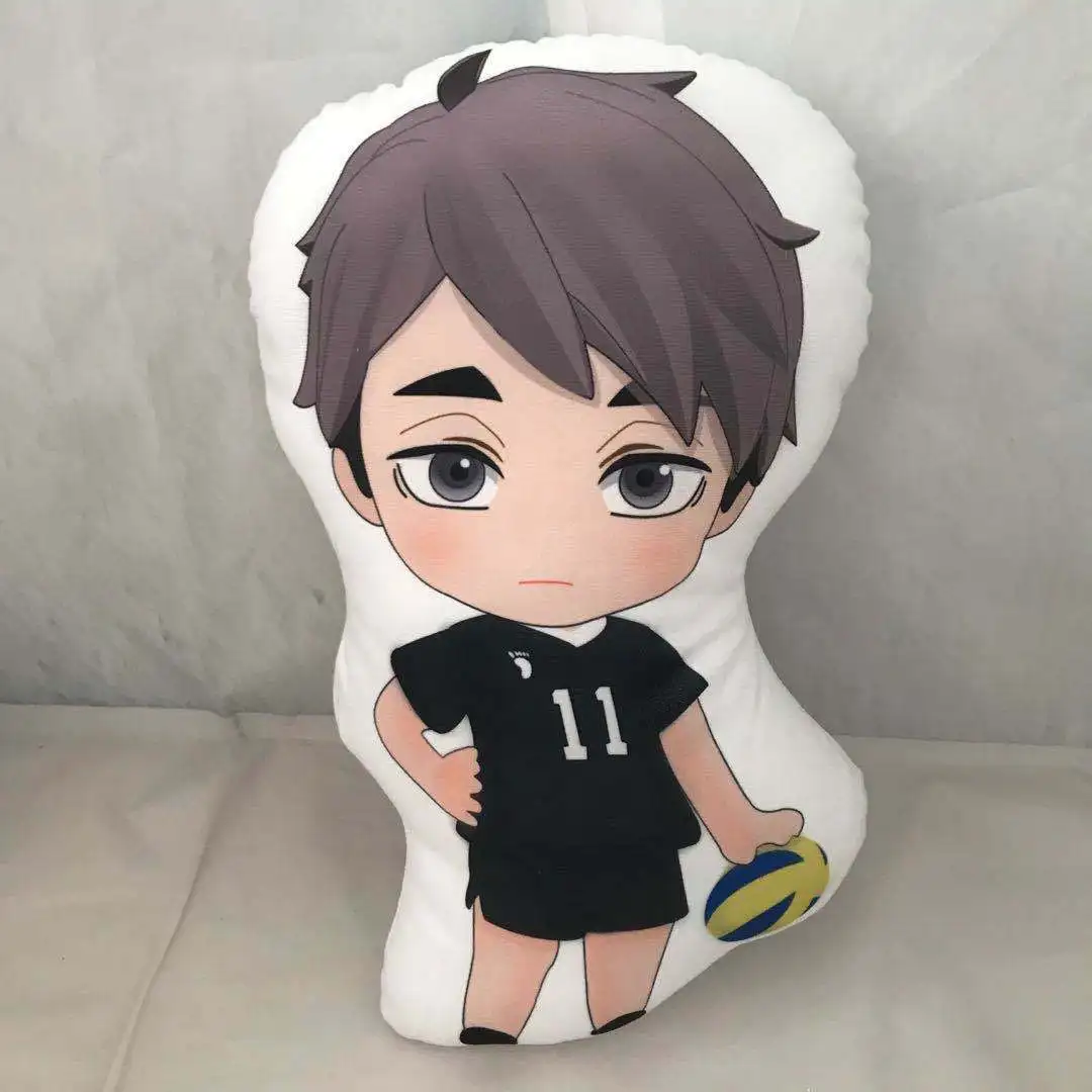 Anime Haikyuu Hinata Shoyo Tobio Oikawa Tooru Stuffed Keychain Toy