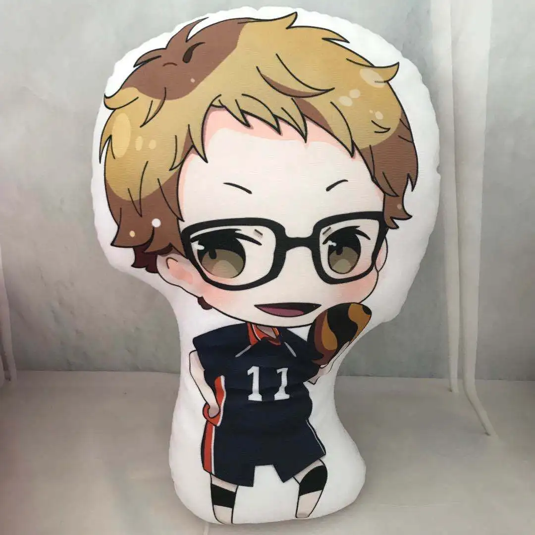 Anime Haikyuu Hinata Shoyo Tobio Oikawa Tooru Stuffed Keychain Toy