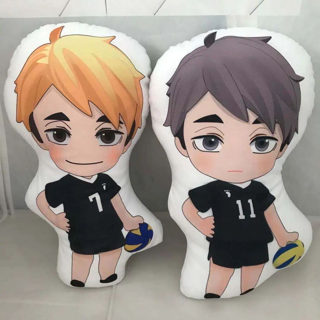 Anime Haikyuu Hinata Shoyo Tobio Oikawa Tooru Stuffed Keychain Toy