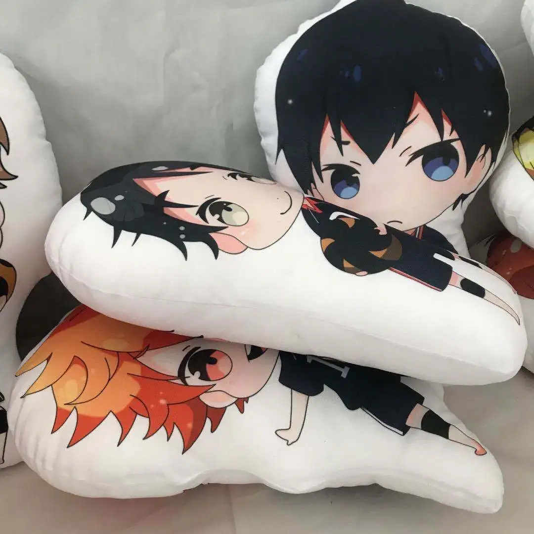 Anime Haikyuu Hinata Shoyo Tobio Oikawa Tooru Stuffed Keychain Toy